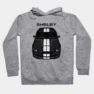 Ford Mustang Shelby GT350 2015 - 2020 - Black - White Stripes Hoodie